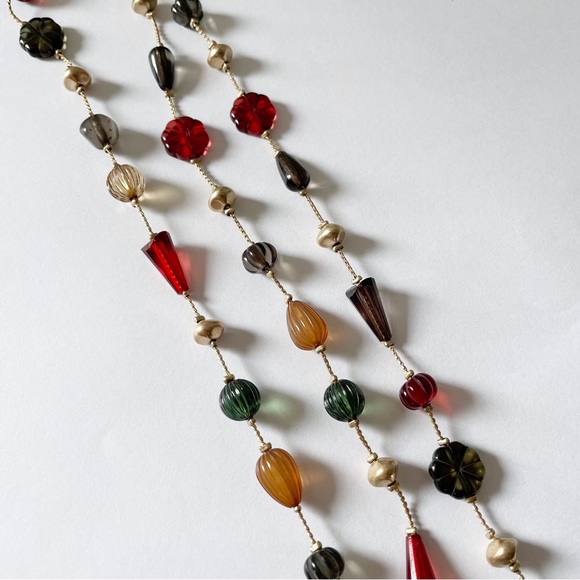 Louis Dell’olio long multi color bead strand necklace - Picture 4 of 7